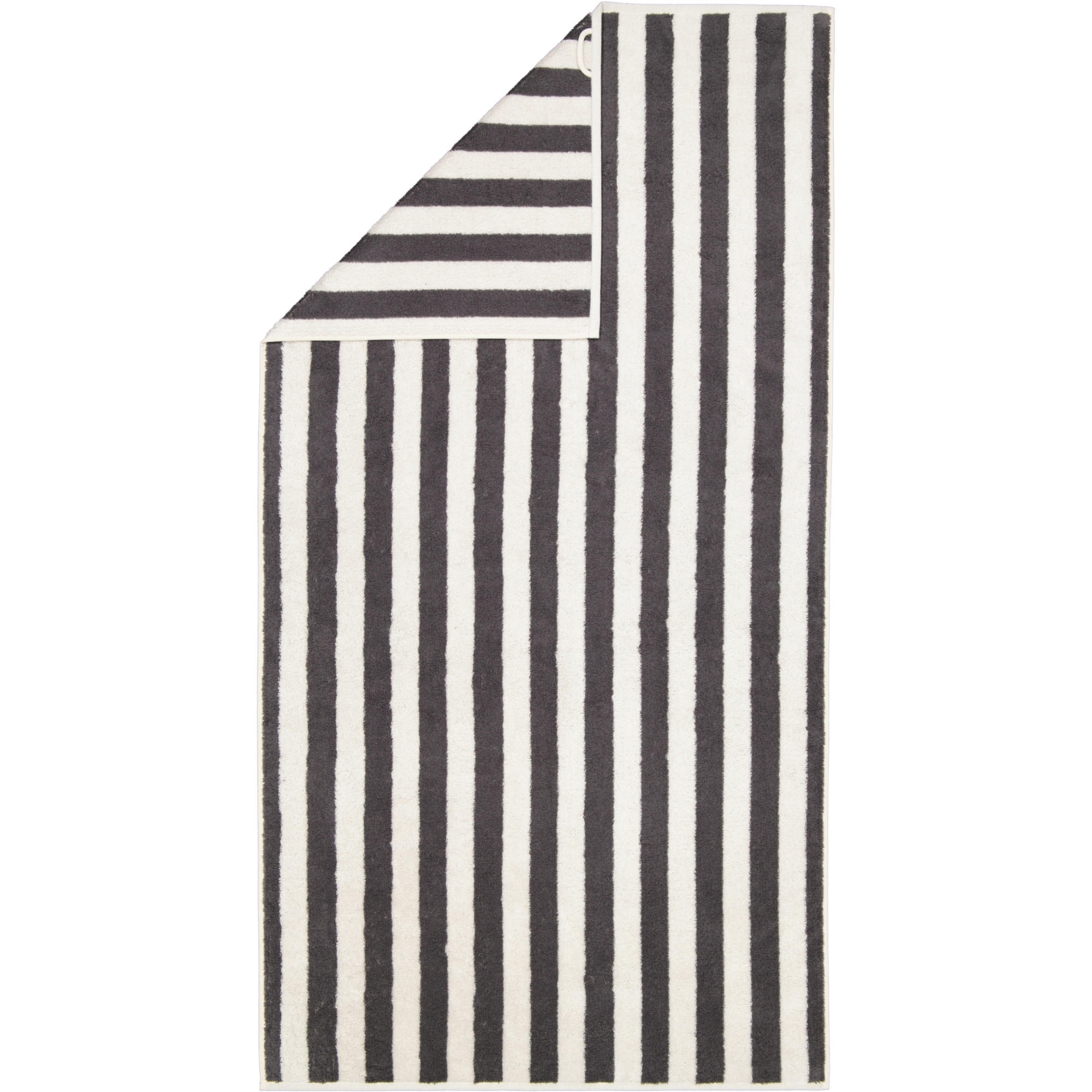 HANDTÜCHER STUDIO STREIFEN 6252 ANTHRAZIT - 37 - Grau, Textil (70/140cm) - Cawoe