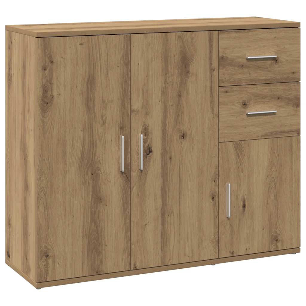 vidaXL Sideboard Eiche Artisan 91x75x29.5 cm