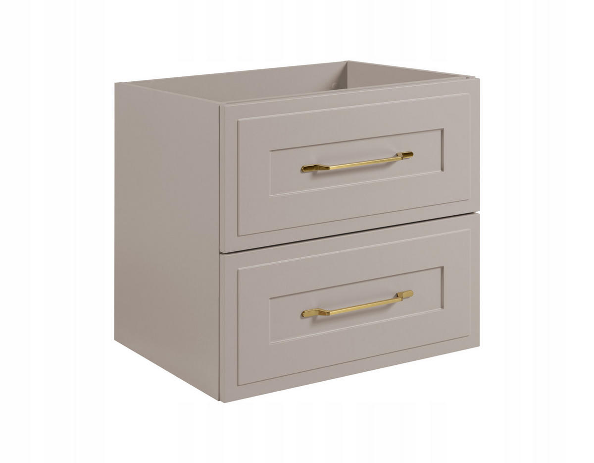 WASCHBECKUNTERSCHRANK CLASSIC 120 cm mit Arbeitsplatte Farbe: Eiche Craft Kaschmir - Kaschmir/Eichefarben, Holzwerkstoff (120/58/46cm) - Rodan