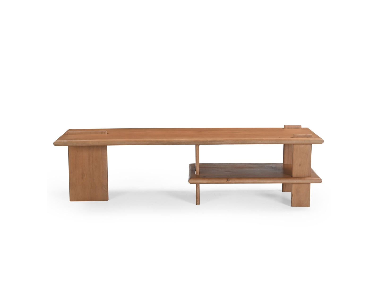 LOWBOARD Arona Mangoholz 160 cm / 45 cm Natur - Naturfarben, Holz (160/45/44cm) - Villa Möbel