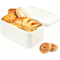 BROTKASTEN 30.3/18.2/15.2 cm Weiß - Weiß, Metall (18.2/15.2/30.3cm) - Authentics