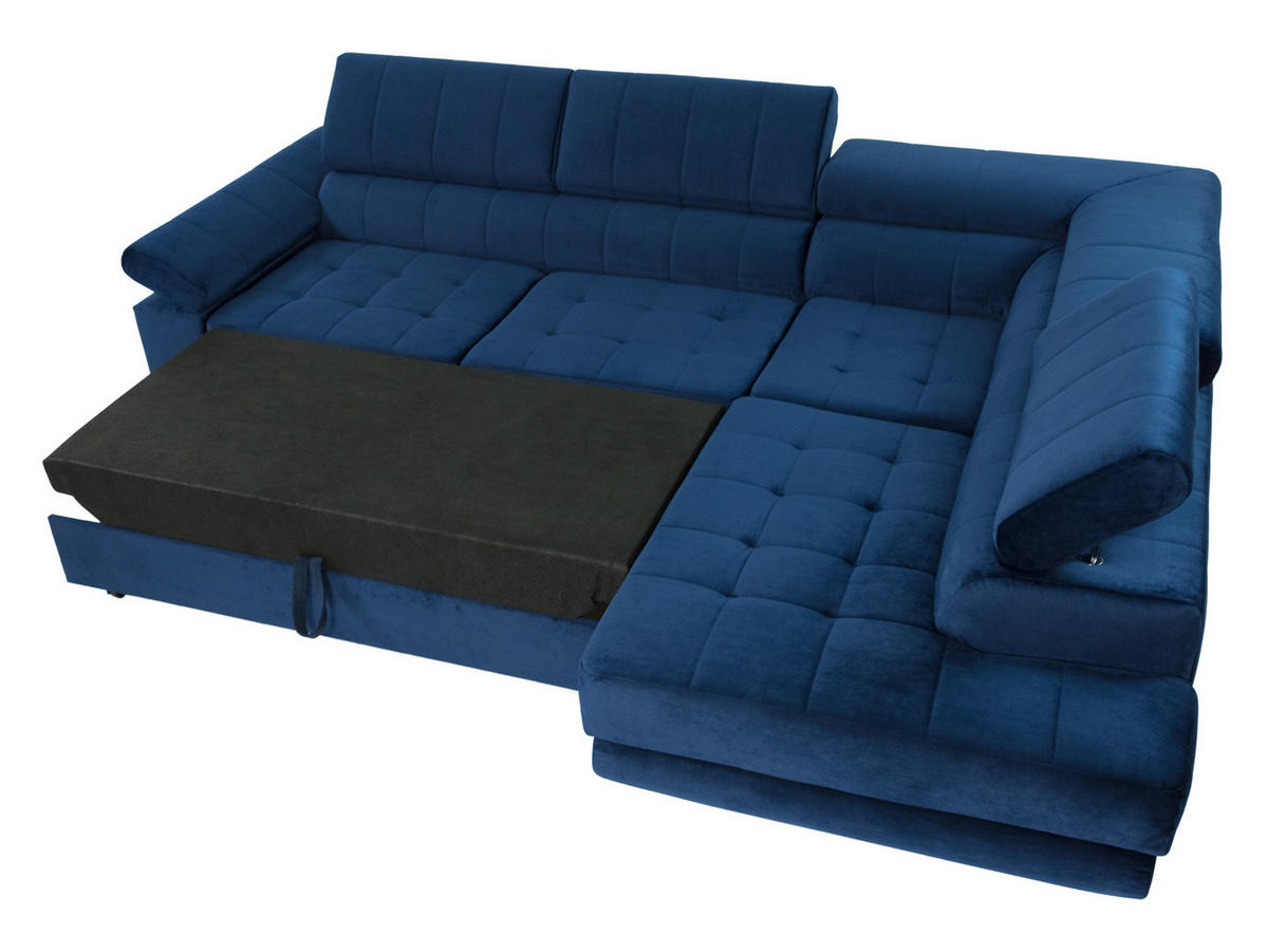 ECKSOFA Nord, Seite: Links - Currygelb/Schwarz, Holz/Textil (264/203cm) - MIRJAN24