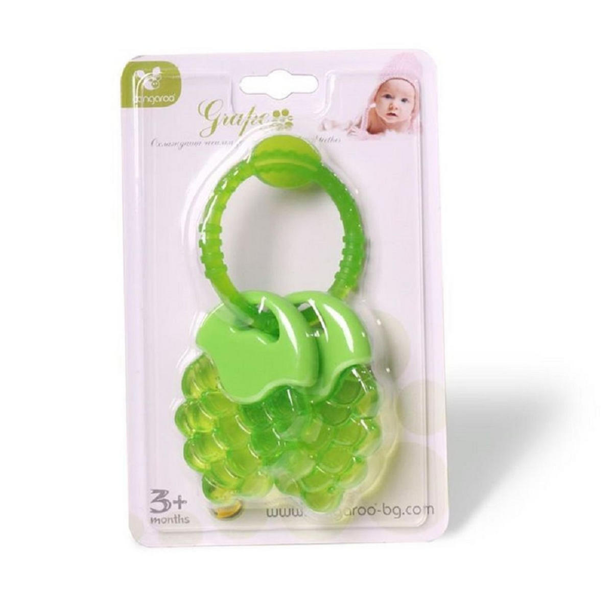 BEISSRING Traube T2215 grün Kühlbeißring Zahnungshilfe massiert und lindert - Grün, Kunststoff (4/6cm) - Cangaroo