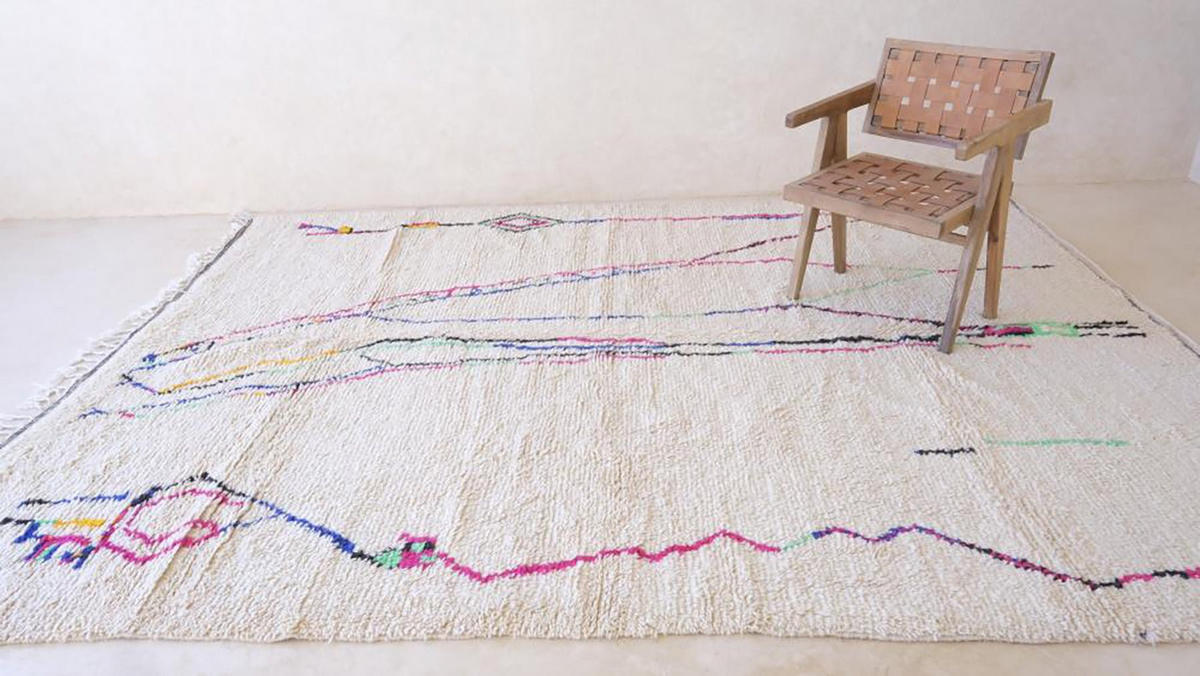 BERBERTEPPICH mehrfarbig handgewebt Pop 80x 240 cm - Multicolor, Naturmaterialien (80/240cm) - AFK Living