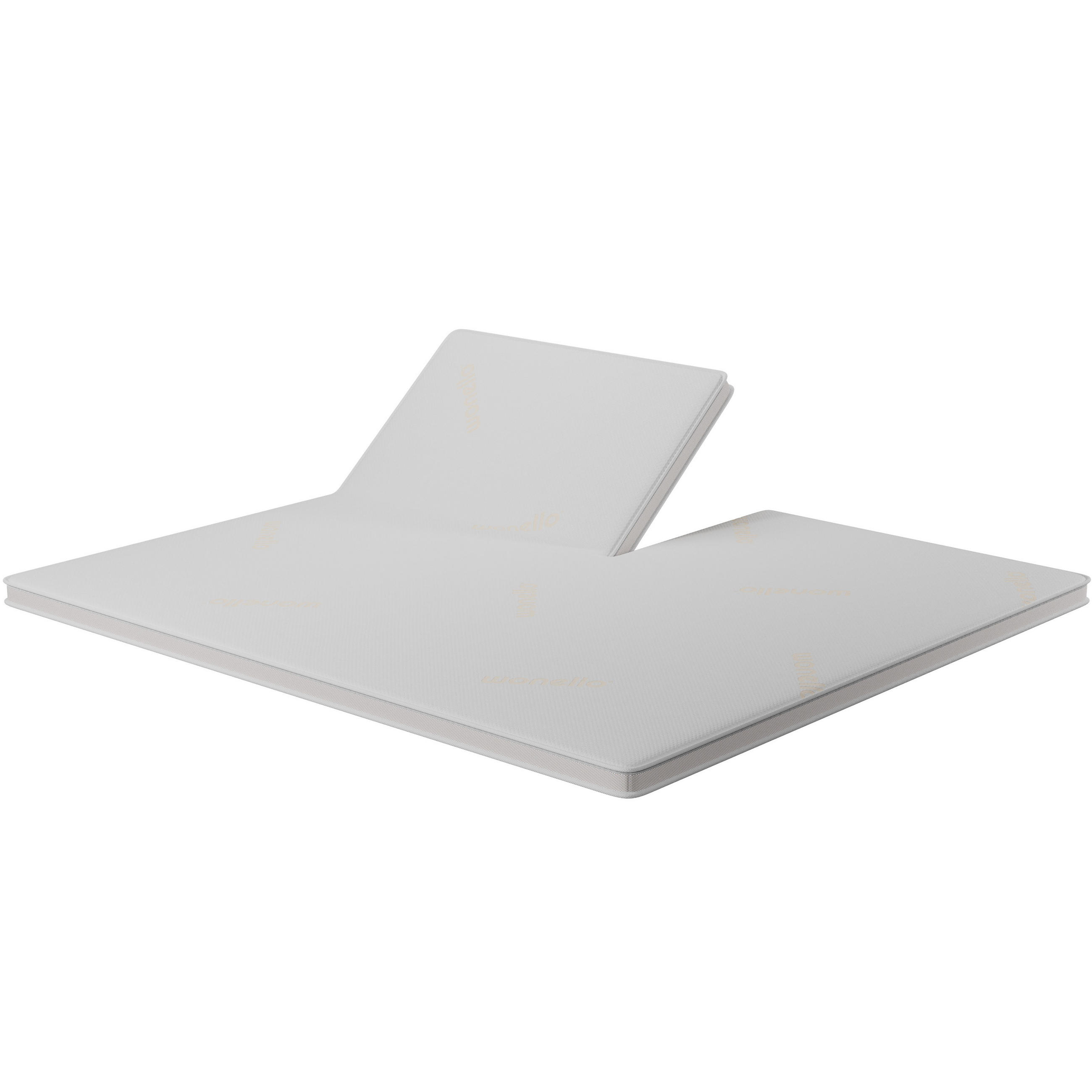 TOPPER SPLIT für elektrische Boxspringbetten PremiumPLUS - Weiß, Textil (180/210cm) - wonello