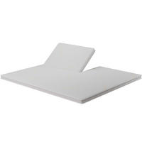 TOPPER SPLIT für elektrische Boxspringbetten PremiumPLUS - Weiß, Textil (180/210cm) - wonello