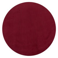 FLACHWEBETEPPICH Rot Ø 120 cm - Rot, Kunststoff (120/120cm) - TT Home