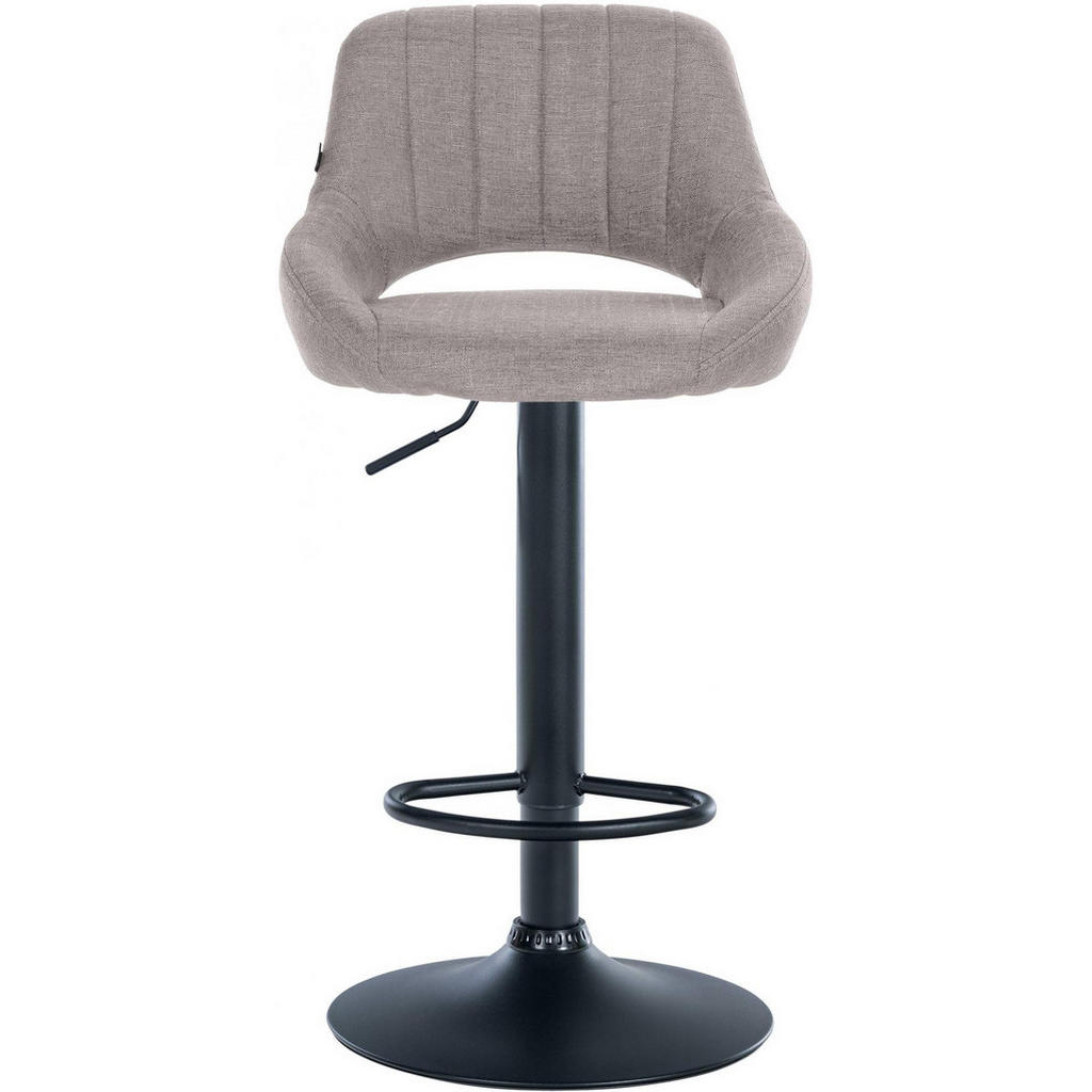 Thumbnail - CLP Barhocker, Grau, Textil, 47x85x48 cm, Esszimmer, Barmöbel, Barhocker