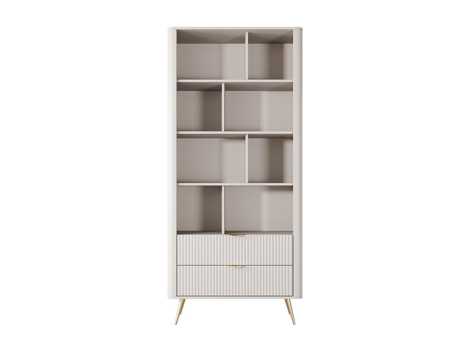 BÜCHERREGAL - 88.2 cm x 38 cm - holz - beige Elonaria - Beige, Holz (88.2/193.85/38cm) - Vente-Unique