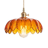 PENDELLEUCHTEN,MESSING und Glas, 220 V, 8 W, 30 cm Durchmesser - Braun, Glas (30/30/150cm) - Weltevree
