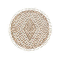 TEPPICH Runder Teppich Elias Beige - Beige, Textil (150/1cm) - KUNSTLOFT