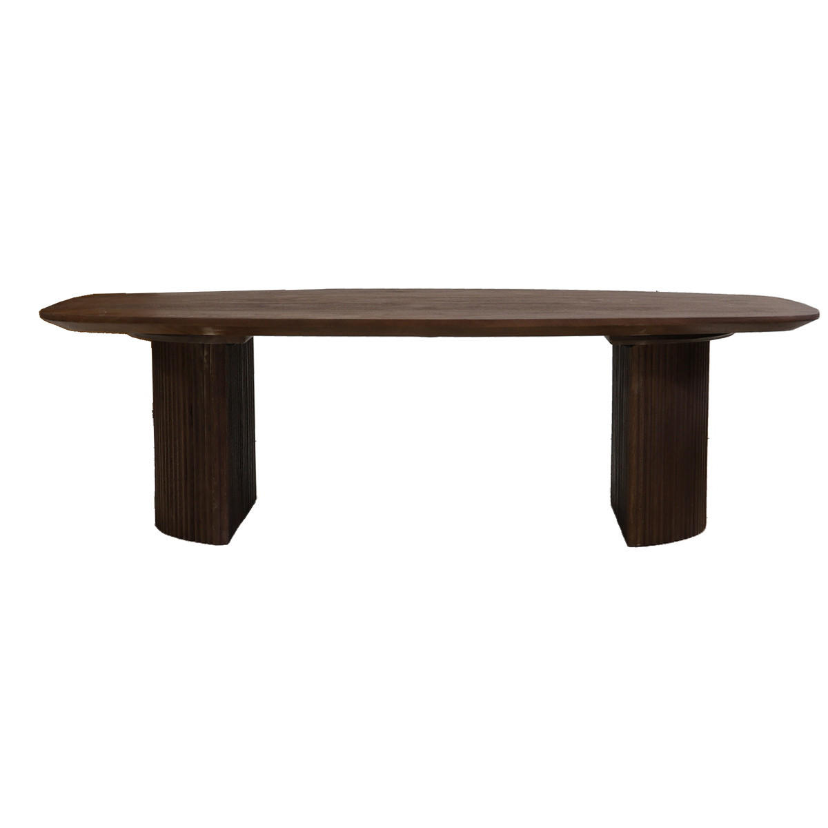 Giga Meubel Couchtisch Dunkelbraun 70x38x130 cm