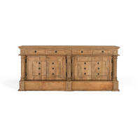 SIDEBOARD mit 4 Schubladen und 4 Türen aus Mangoholz - Braun, Holz (50/90/200cm) - Giner y Colomer