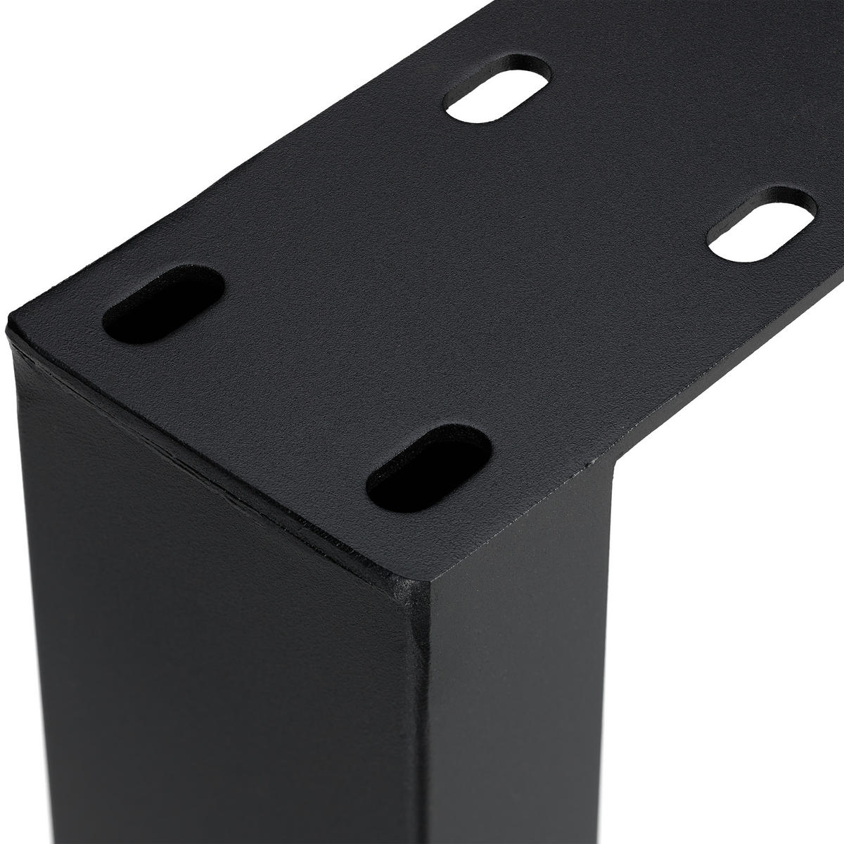 2XTISCHKUFEN - Schwarz, Metall (40/43/8cm) - Relaxdays