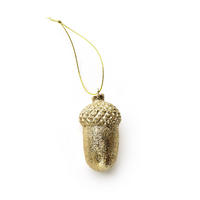 CHRISTBAUMKUGEL Santa Lila Gold 3.5/3.5/7 cm Kunstoff - Goldfarben, Kunststoff (3.5/7/3.5cm) - Mondex