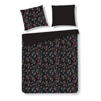 BETTWÄSCHE Satin MIRAVELLA, 160x200 cm, Schwarz, Winter Weihnachten Bettbezug, Weihnachtsdeko, Christmas, Weihnachtsmotiv - Schwarz, Textil (160/200cm) - home&you