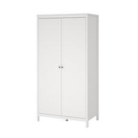 KLEIDERSCHRANK mit 2 Türen barcelone 102,3/58,4/199 cm - Weiß, Holzwerkstoff (58.4/199/102.3cm) - Calicosy