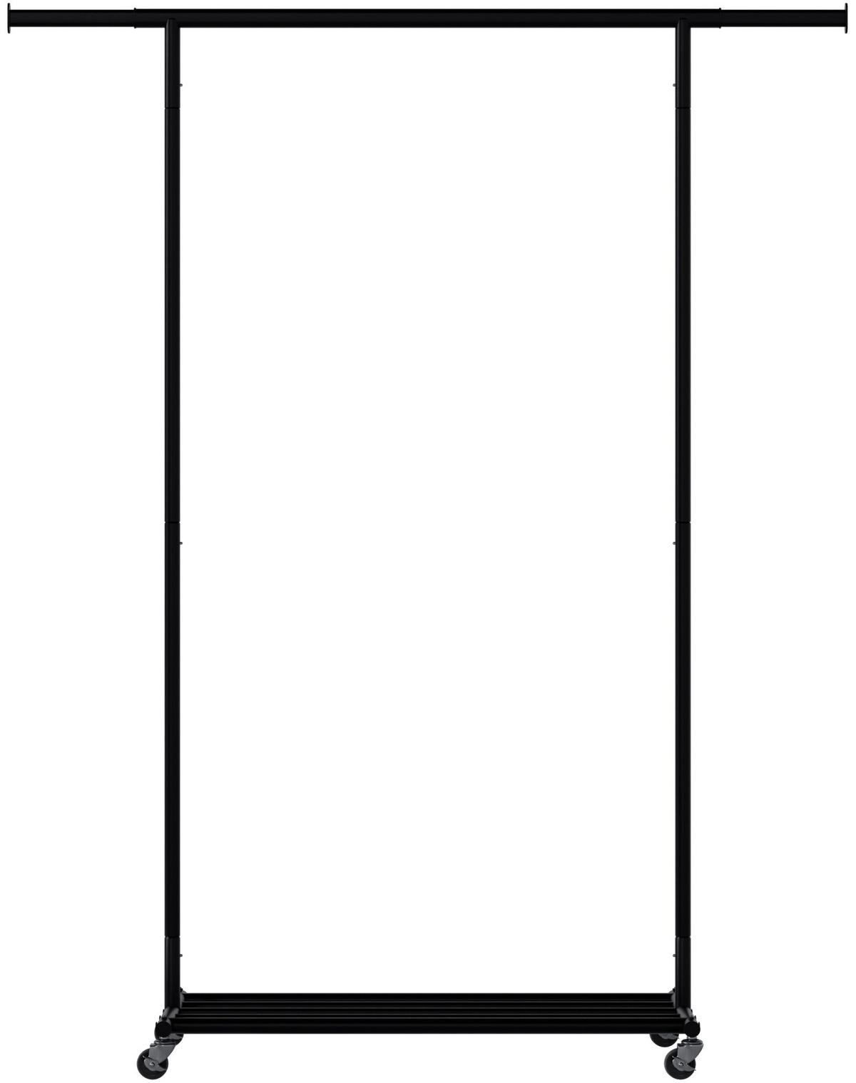 KLEIDERSTÄNDER Otto 92x45x165cm Metall Schwarz Kleiderstange - Schwarz, Metall (92/165/45cm) - DELUKE