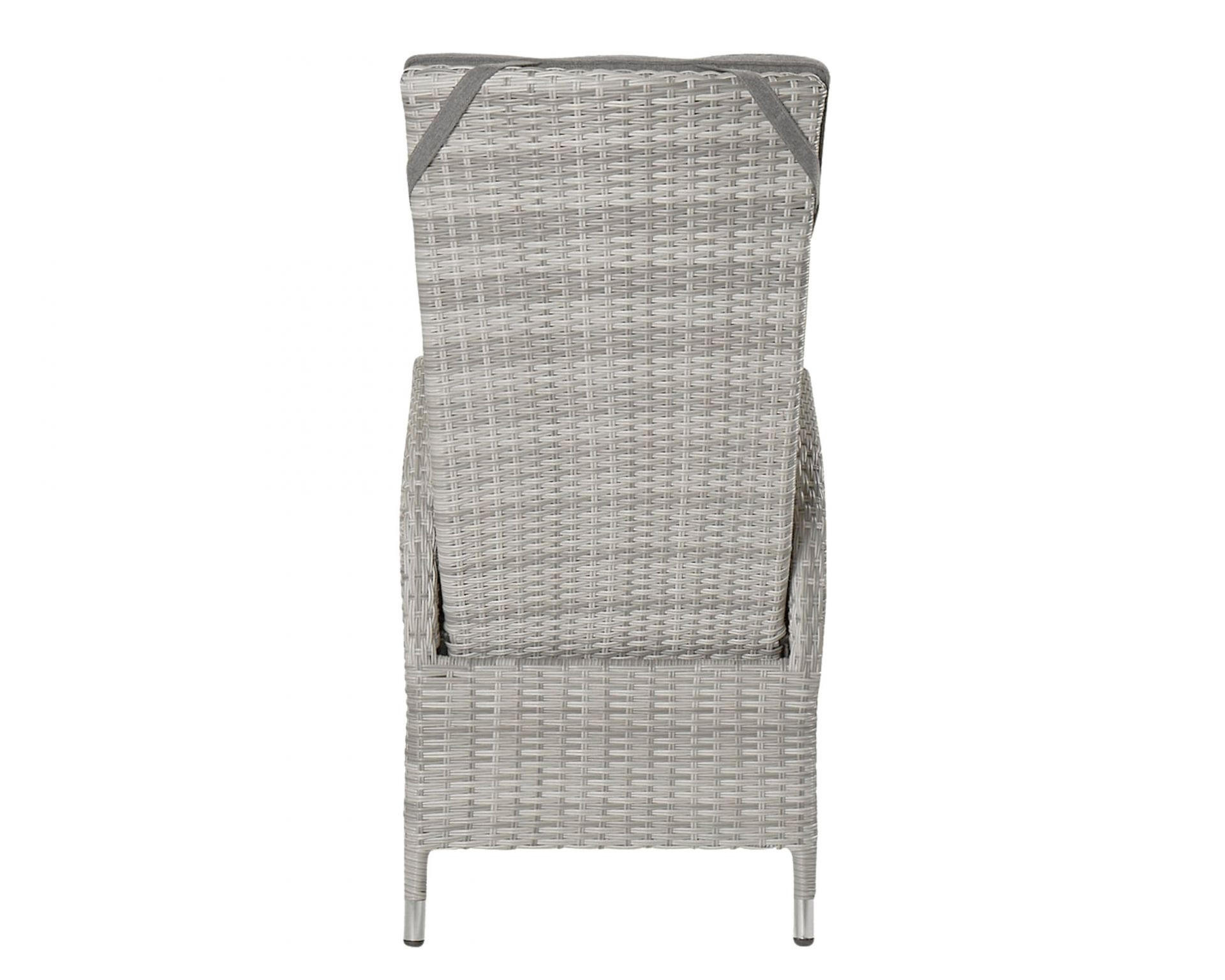 GARTENSTUHL Rio, Rattan grau - Grau, Kunststoff/Metall (58/110/65cm) - dasmöbelwerk