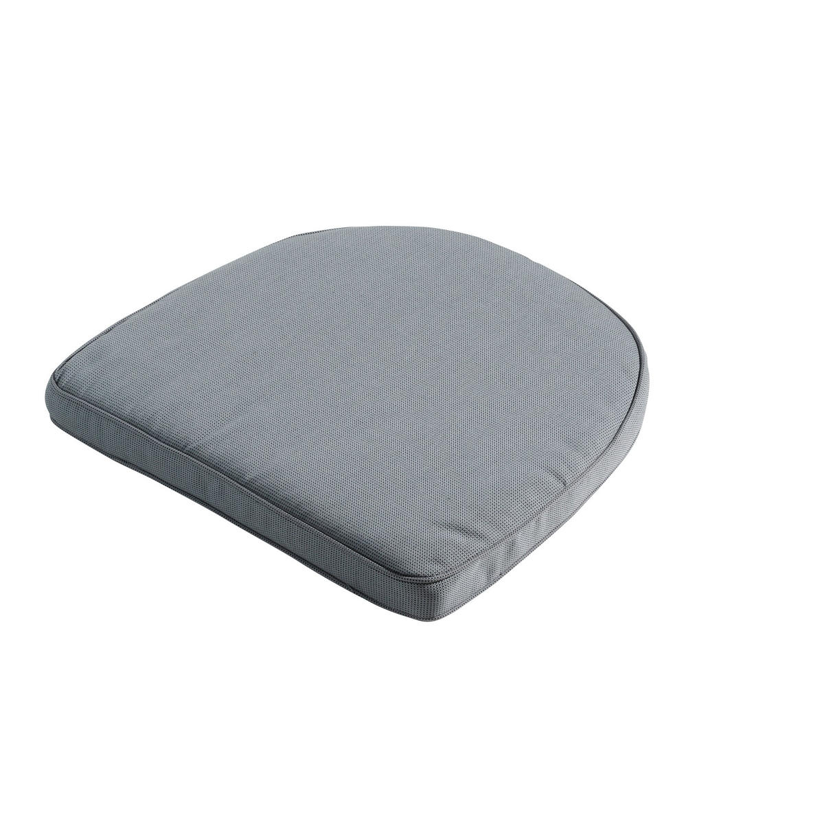 SITZKISSEN YORK Rippe 48/48 cm 4er-Set - Grau, Textil (48/5/48cm) - Madison
