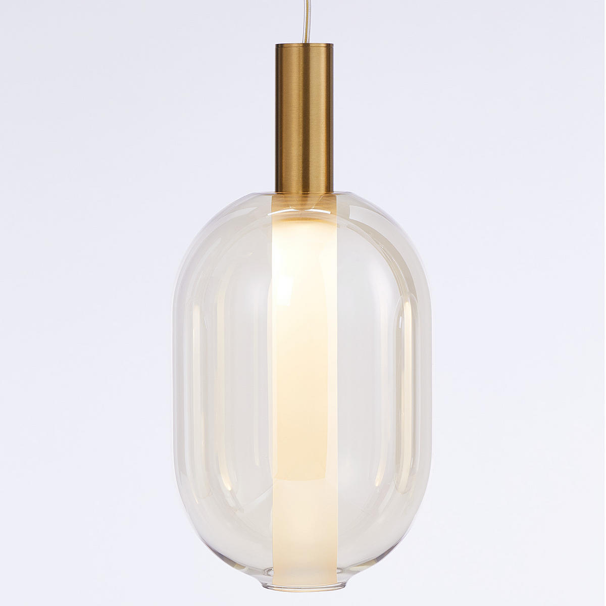 PENDELLEUCHTE Exemplar - Goldfarben, Glas (110/13/120cm) - Butlers