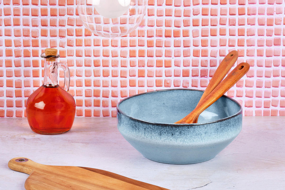 SALATSCHALE Genesis Ø22,5cm - Meer - Blau, Keramik (22.5cm) - Björn