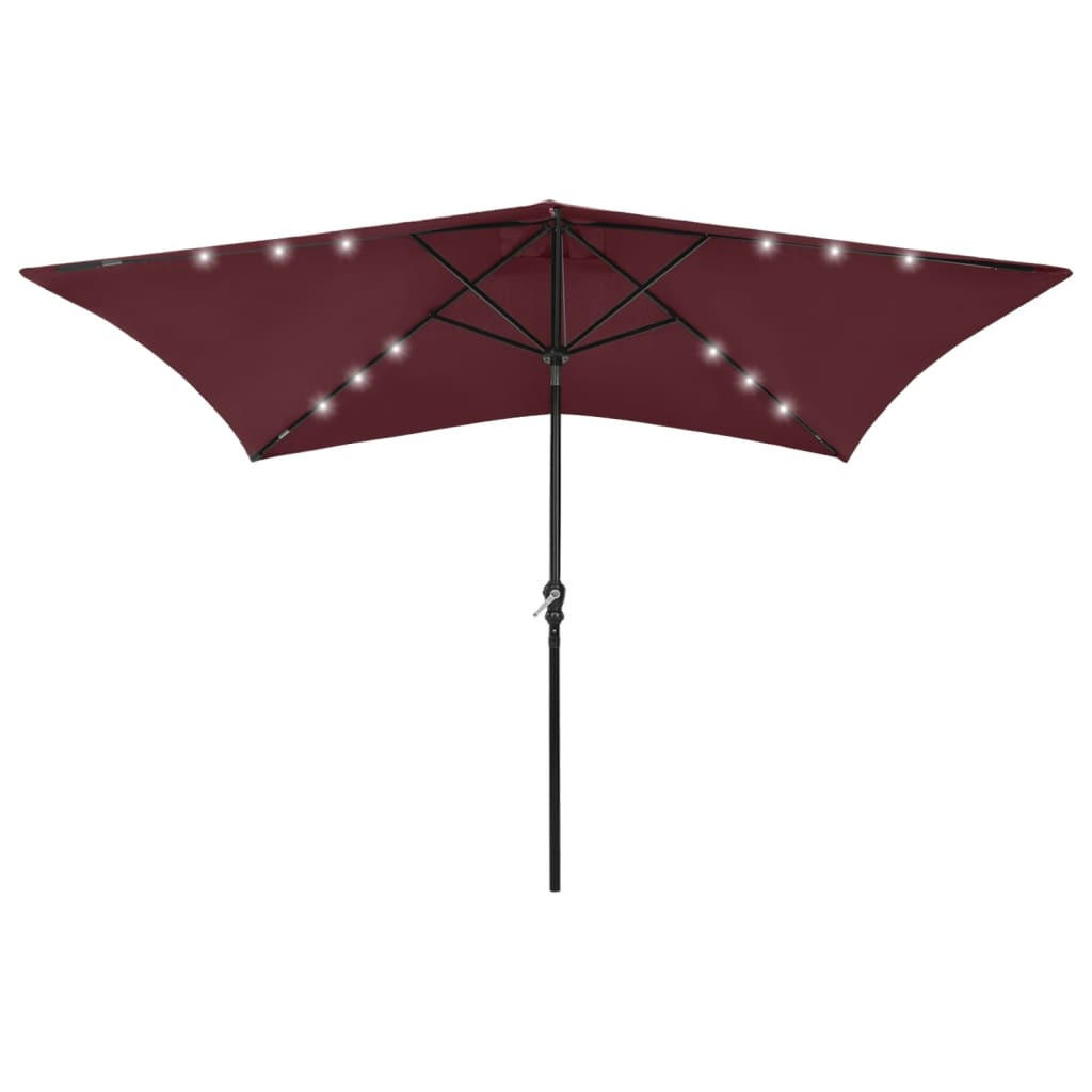 furnicato Sonnenschirm Rot 200x300 cm