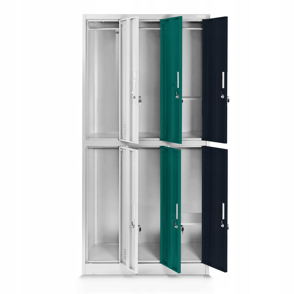 SCHLIESSFACHSCHRANK IGOR - Multicolor, Metall (90/185/45cm) - Jan Nowak