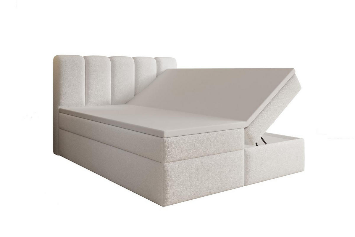 BOXBETT 200x200 Weiß BELLO topper - Weiß, Holzwerkstoff (200/200cm) - Compleo24