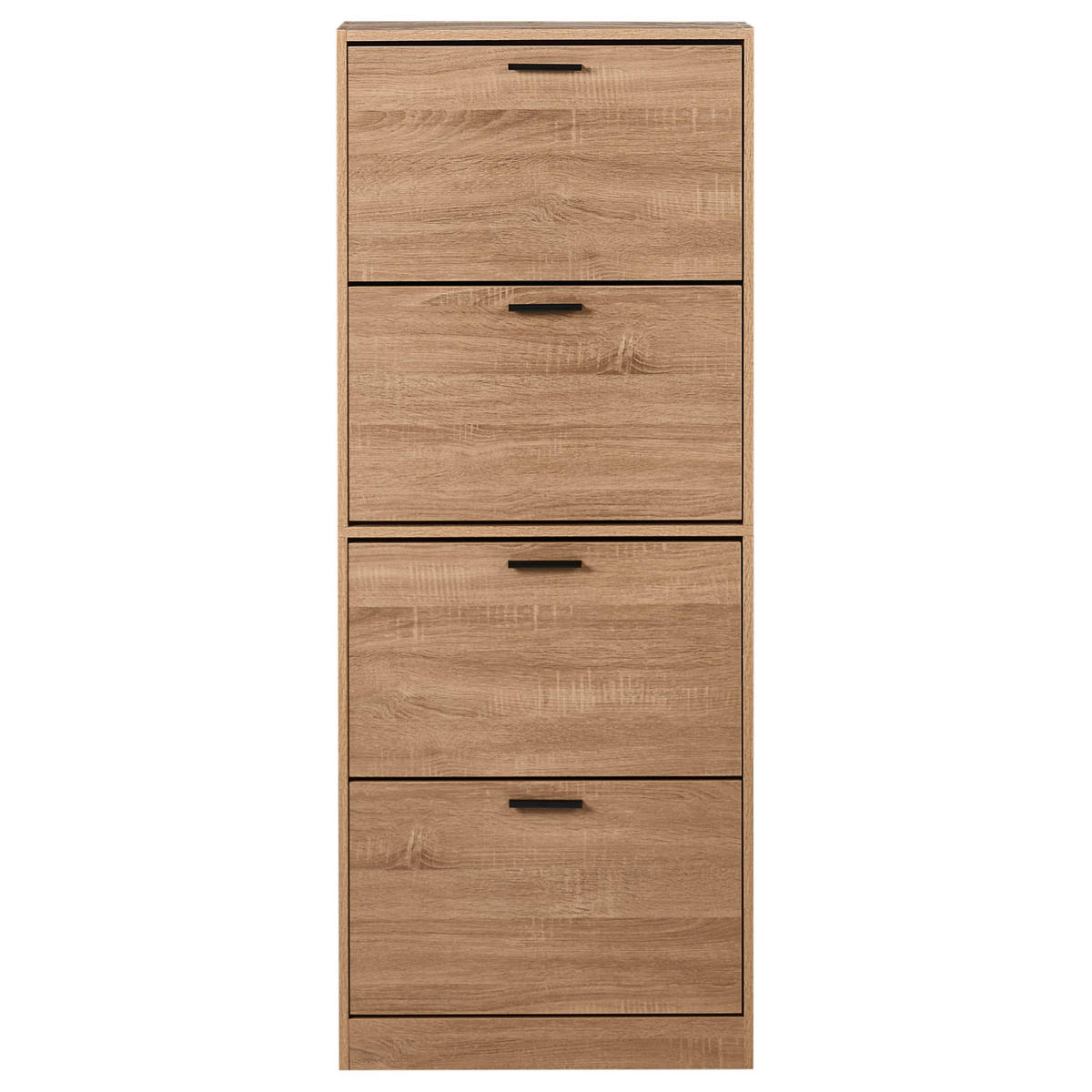 DULAP DE PANTOFI maro deschis Bowral - maro/negru, compozit lemnos (60/150/24cm) - Beliani