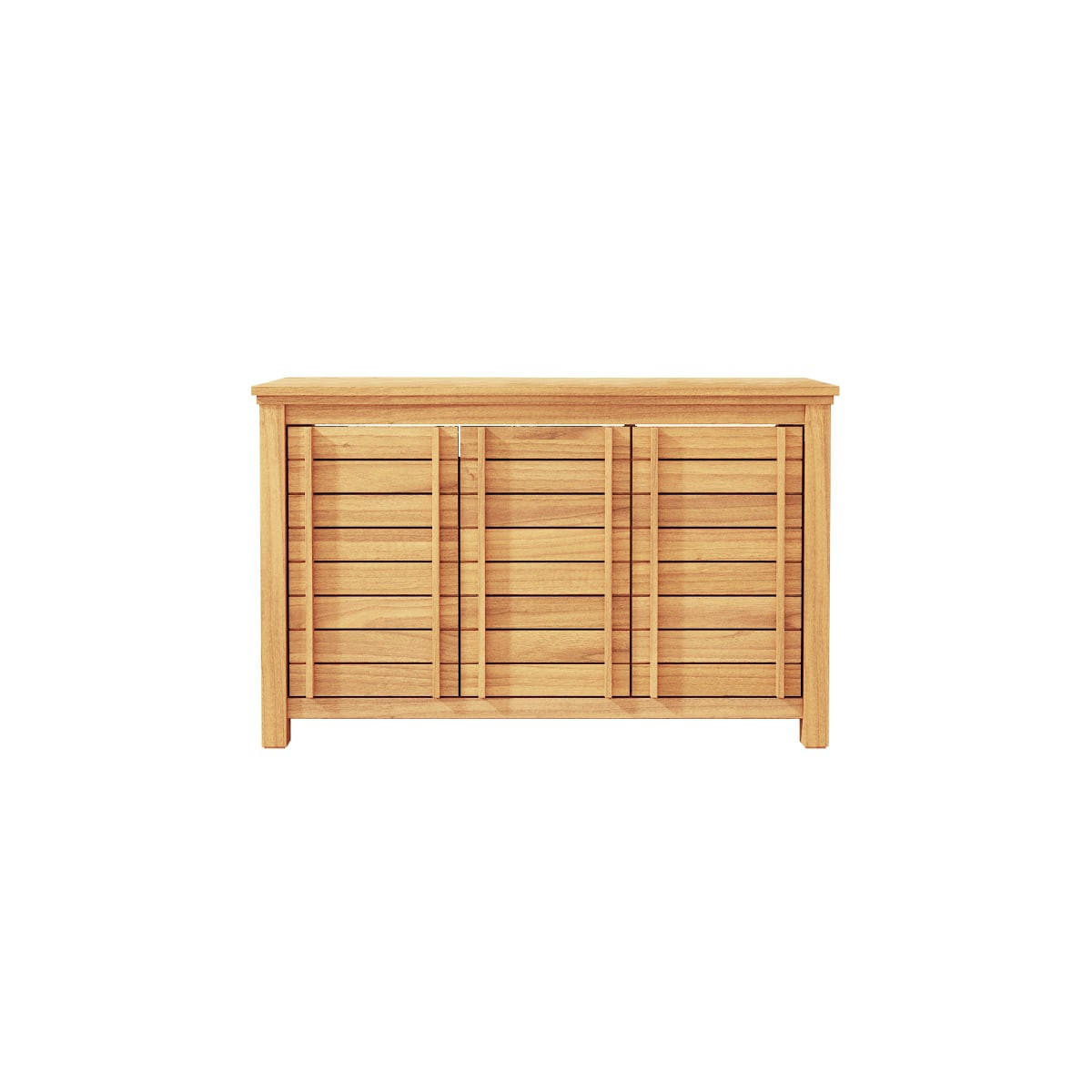 WASCHTISCHUNTERSCHRANK Rose Natur aus Teak - Naturfarben, Holz (125/80/45cm) - Tikamoon