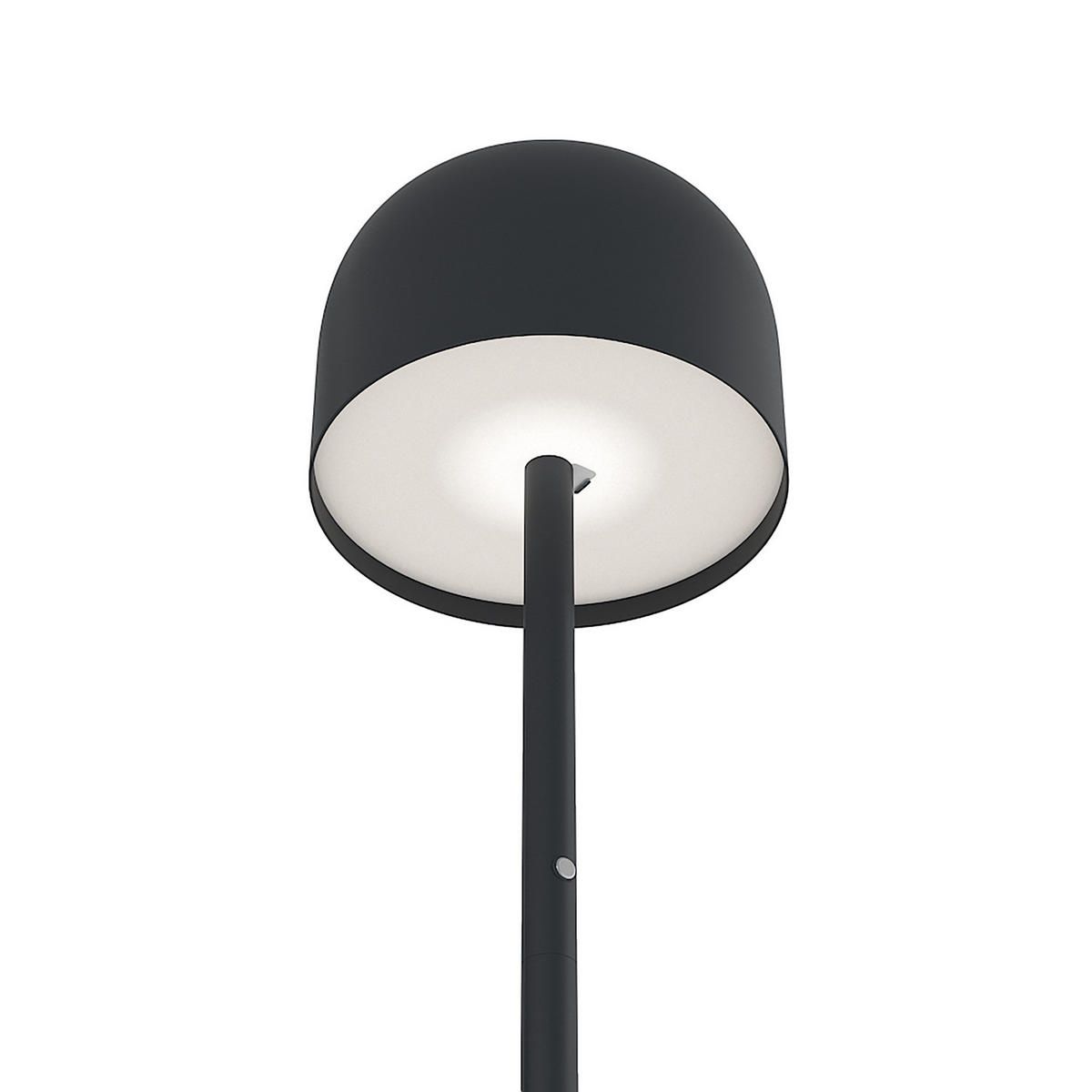 AKKU-STEHLEUCHTE - Eisen / Schwarz - Schwarz, Metall (13/13/140cm) - home24