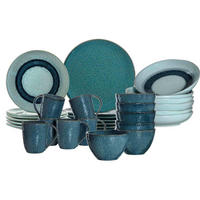 TAFELSERVICE Matera Blau 30er Set - Blau, Keramik (1/1/1cm) - Leonardo Living