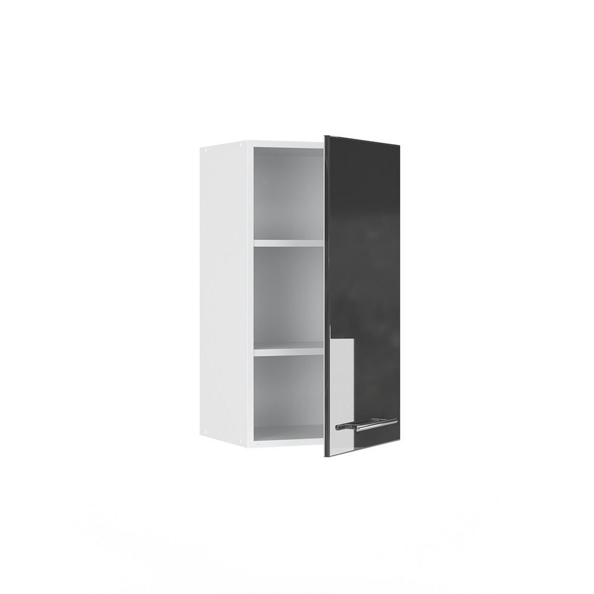 HÄNGESCHRANK Fame-Line Anthrazit Hochglanz 40 cm - Anthrazit/Weiß, Holzwerkstoff (40/72/34.1cm) - Vicco