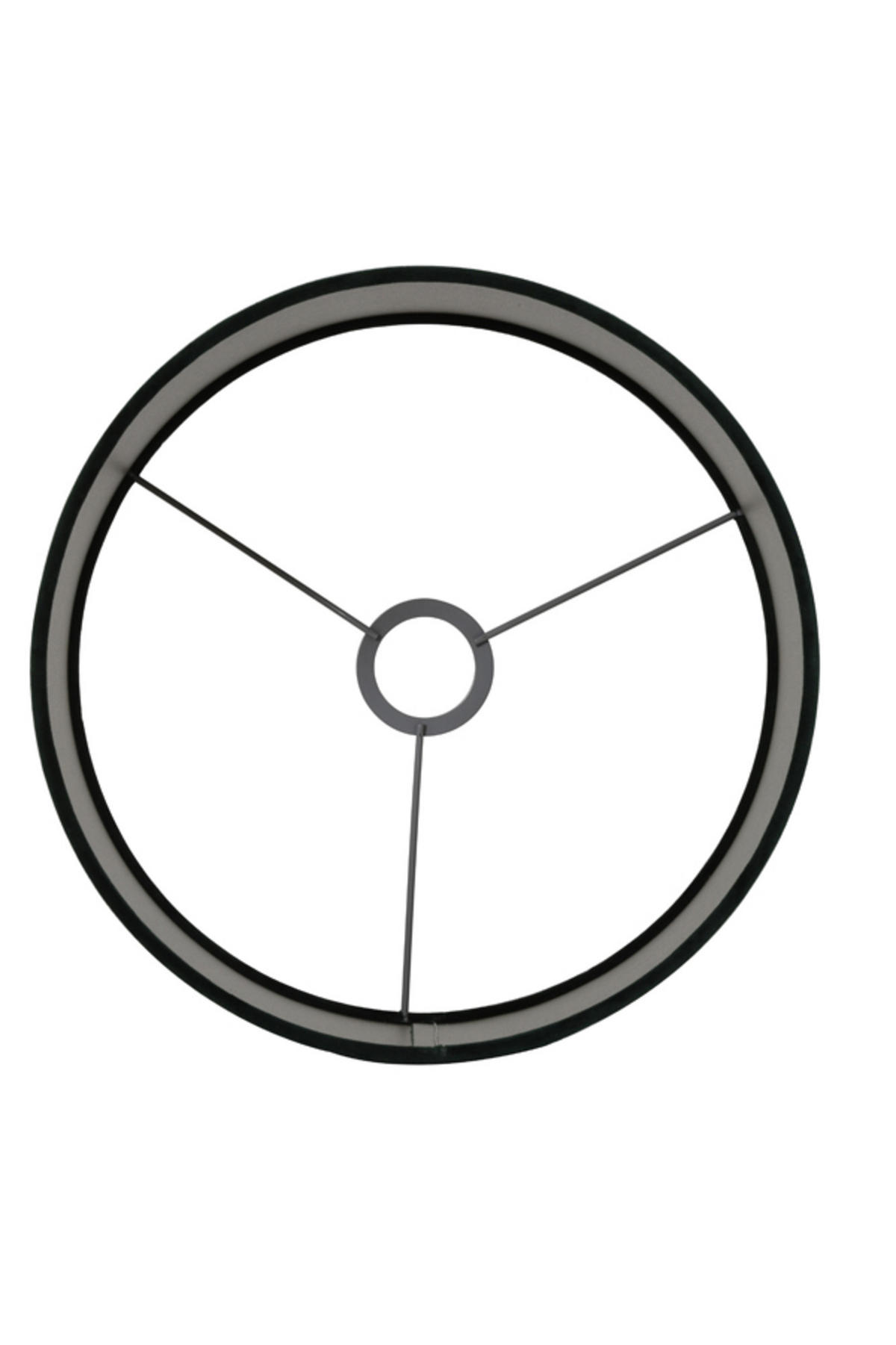 LAMPENSCHIRM Velours Grün Ø40/30 cm - Dunkelgrün, Textil (40/40/30cm) - Light & Living