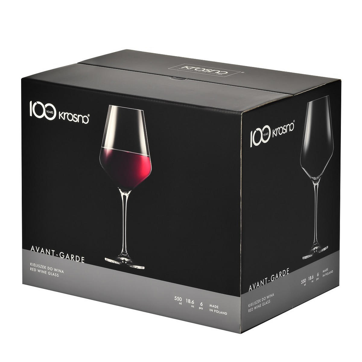ROTWEINGLÄSER, AVANT-GARDE 6er-Set, 550 ml - Transparent, Glas (0.55L) - Krosno Glass