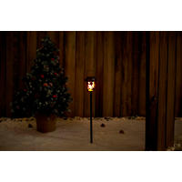 SOLAR-WEIHNACHTS-GARTENLEUCHTE 2in1 Garten Laterne Deko Tischleuchte Dämmerungssensor IP44 Metall Sterne - Weiß, Kunststoff (12/12/80cm) - Northpoint