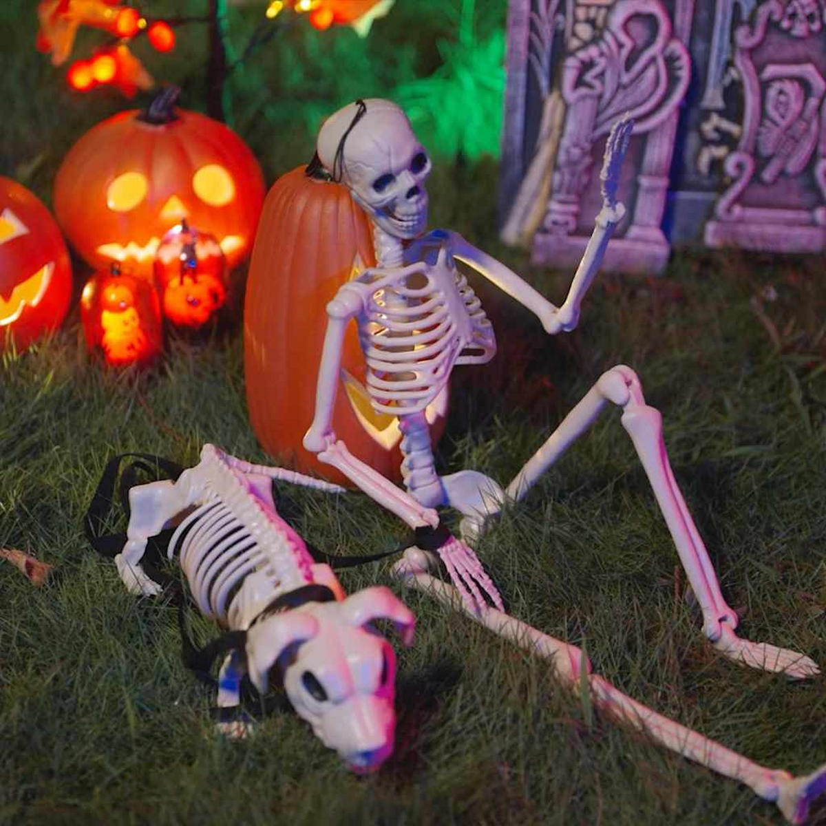 HALLOWEEN-DEKO 155/38.5 Cm Weiss Polypropylen - Weiß, Kunststoff (38.5/15/155cm) - vidaXL