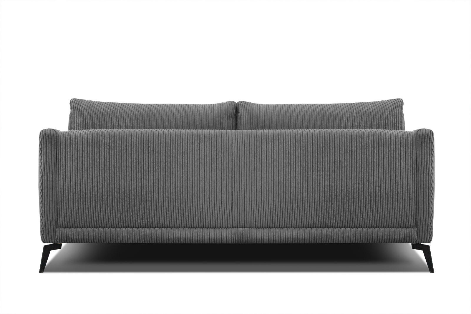 Thumbnail - Courtois Laville Sofa, Dunkelgrau, Textil, Rechteckig, 202x89x94 cm, Wohnzimmer, Sofas & Couches, Sofas, 3-Sitzer Sofas