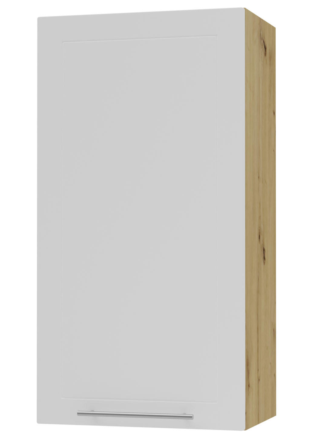 KÜCHENHÄNGESCHRANK Kvantum W4/50 Weiß Matt / Eiche Artisan Matt 50 / 32,5 / 96cm - Eiche Artisan/Weiß, Holz/Holzwerkstoff (50/96/32.5cm) - Feldmann-Wohnen