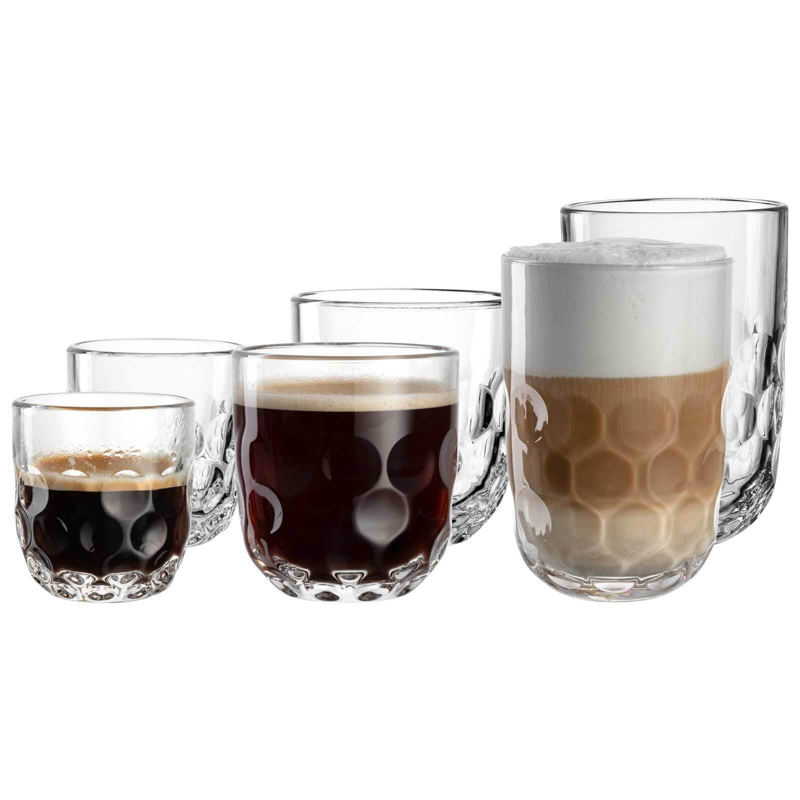 BARISTA-SET (1) Gocce transparent 6er Set - Transparent, Glas (1/1/1cm) - Leonardo Living