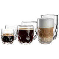 BARISTA-SET (1) Gocce transparent 6er Set - Transparent, Glas (1/1/1cm) - Leonardo Living