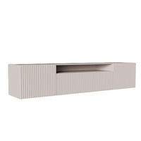 TV-SCHRANK Kaschmir NOELI Hängend Mit Gerillten Fronten - Beige, Holzwerkstoff (200/40/41cm) - Sepro Meble