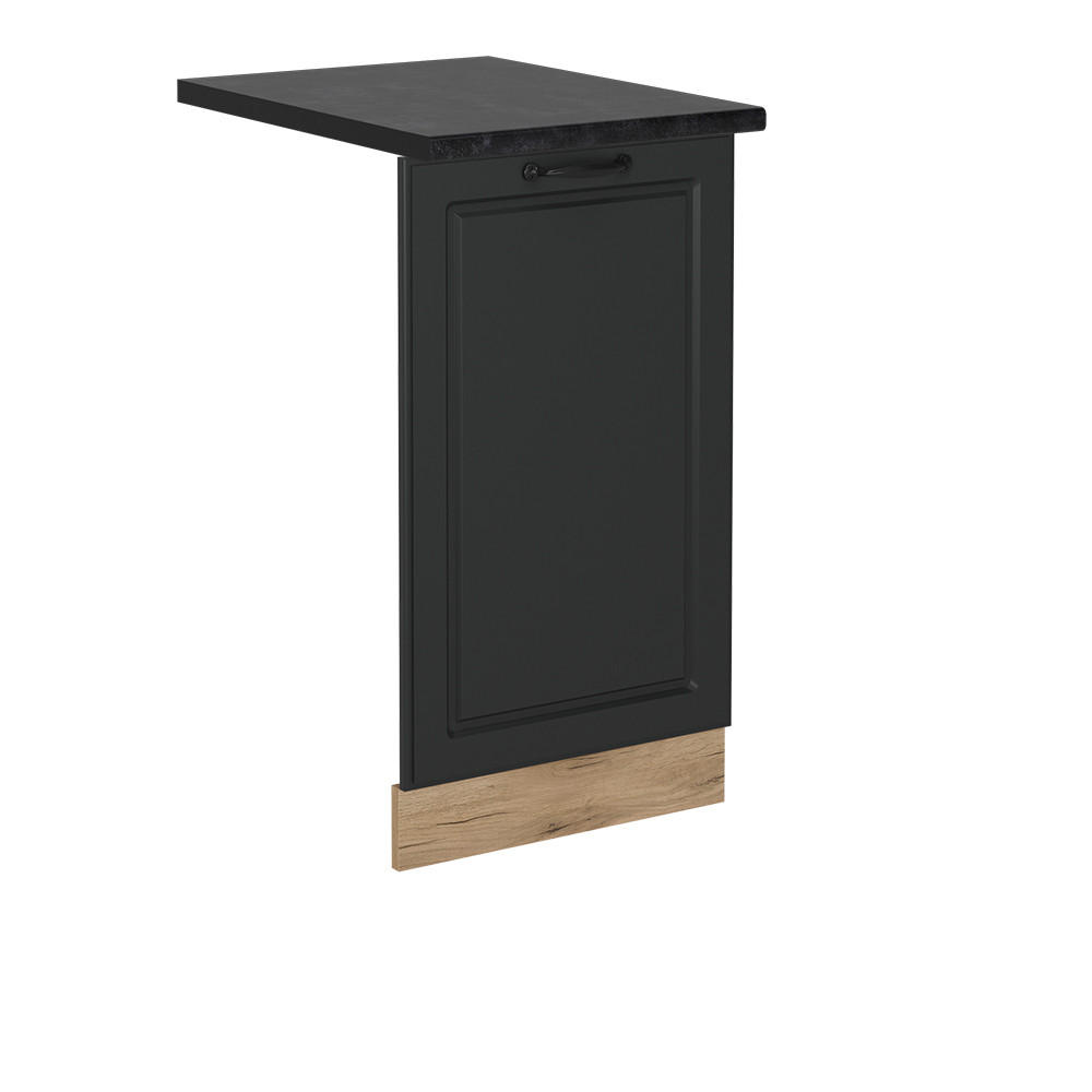 GESCHIRRSPÜLBLENDE R-Line Anthrazit Landhaus 45 cm , AP Anthrazit - Honigeiche/Anthrazit, Holzwerkstoff (45/81.8/1.6cm) - Vicco