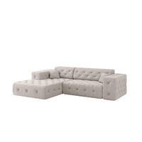 ECKSOFA Chantal In Moly - Creme, Holzwerkstoff/Textil (266/171cm) - Fun Möbel