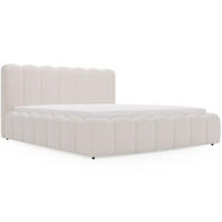 POLSTERBETT Smile 160x200 Bouclé-Stoff Creme - Creme, Textil (160/200cm) - Graingold