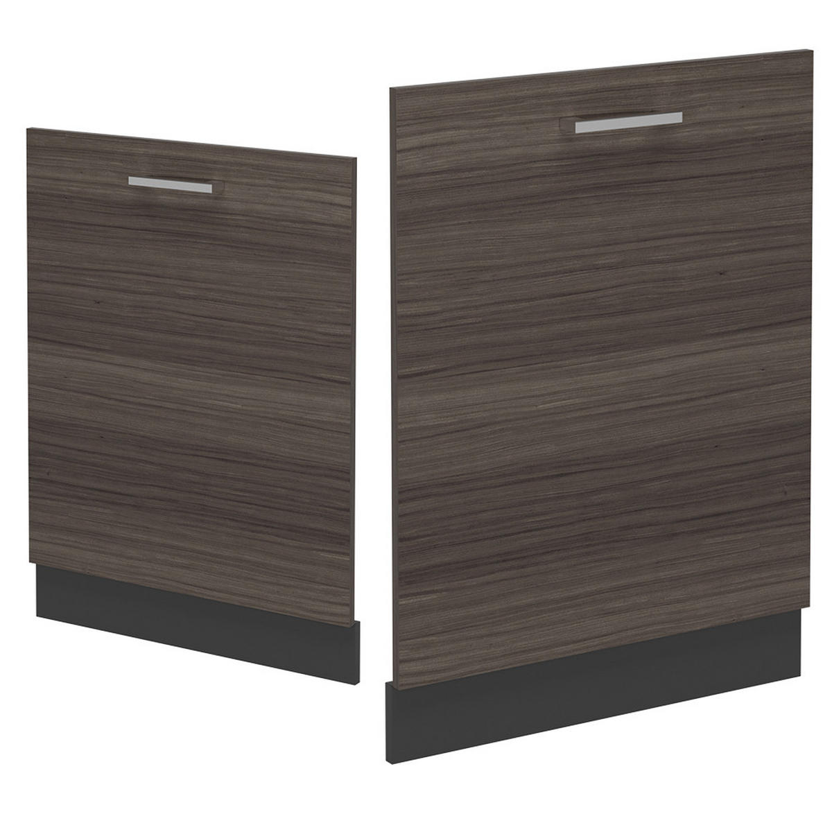 GESCHIRRSPÜLBLENDE R-Line Edelgrau 60 cm , AP Eiche - Anthrazit/Braun, Holzwerkstoff (60/81.8/1.6cm) - Vicco