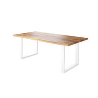 ESSTISCH JULIUS U - Wildeiche/Eichefarben, Holz (100/240/77cm) - SAM