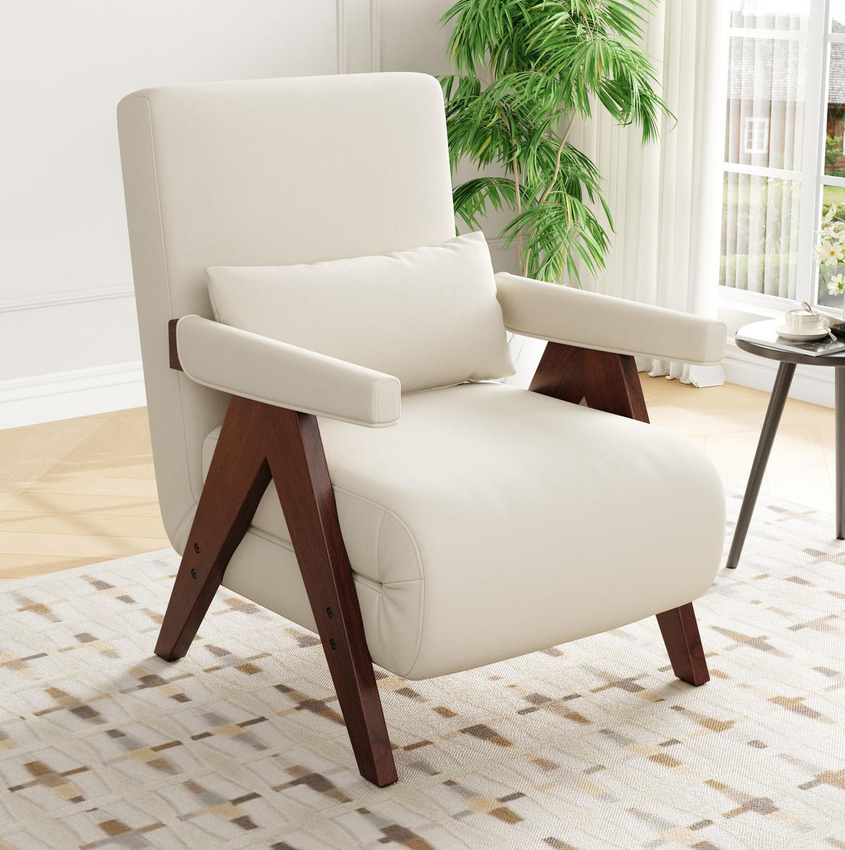 KLAPPSESSEL Leinenstoff 3-in-1 mit 6-fach verstellbarer Rückenlehne 87/64/60 cm Dunkelbraun - Dunkelbraun, Textil (87/64/60cm) - Redom