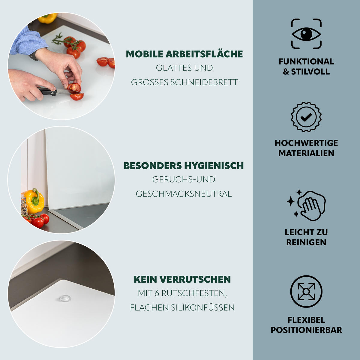 HERDABDECKPLATTE Glas, ca. 55,7 x 50 cm - Weiß, Glas (50/0.5/55.7cm) - bremermann